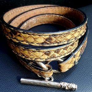 Ippolita leather snake wrap bracelet SMALL SIZE.